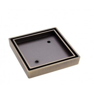 Square Tile Bed Floor Waste, 90mm Outlet